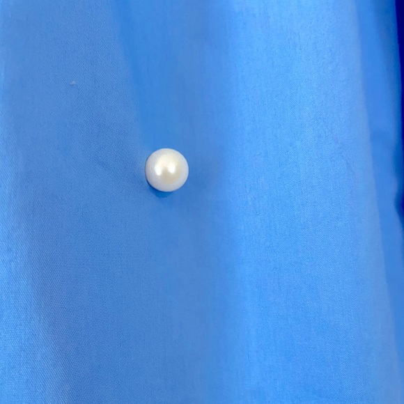 a.n.a. Ladies blue shirt with pearls size medium - Picture 6 of 7